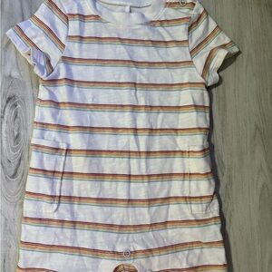 Striped Baby Bodysuit with Multicolor Accents
